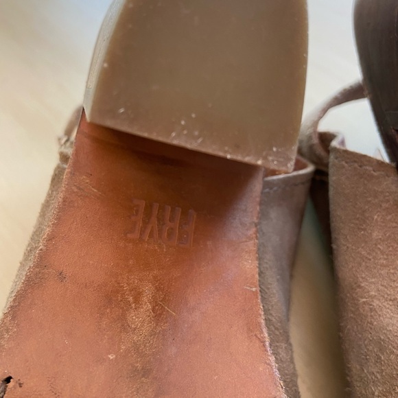 Frye Tan Suede Courtney Sling - Picture 9 of 9